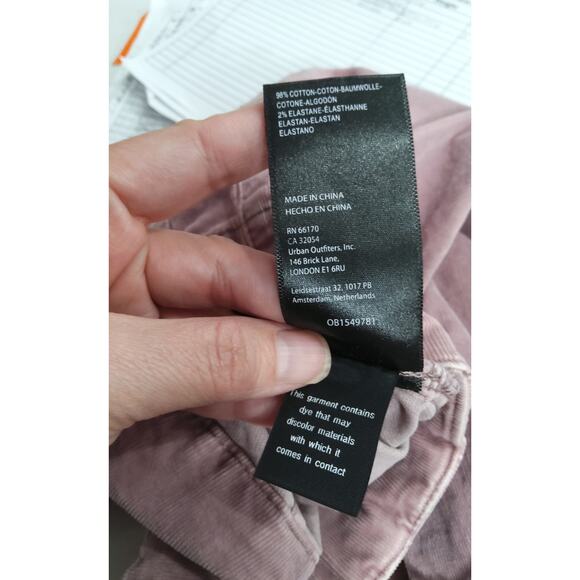 We the Free Jayde cord flare jeans Dusty Rose 25 waist bohemian hippie - Picture 4 of 7